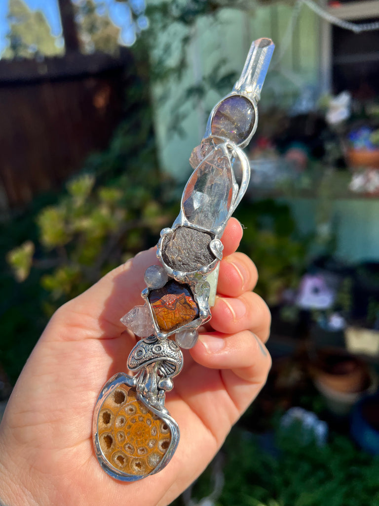 Reiki Crystal Energy wand for intuition and grounding
