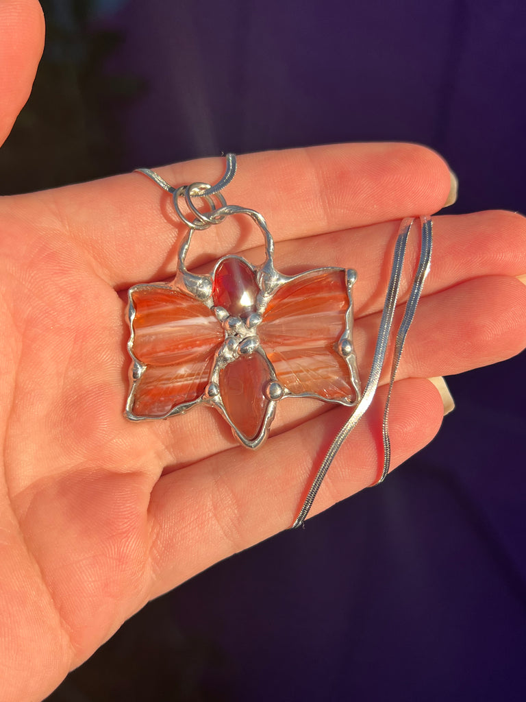 Fire butterfly amulet
