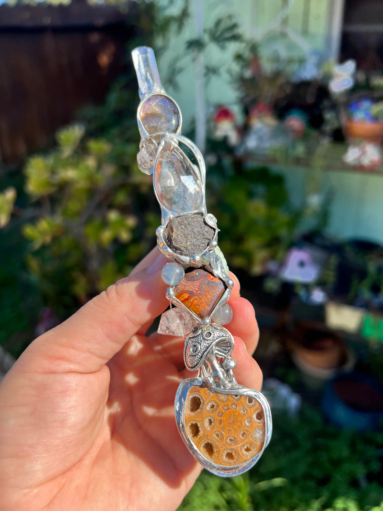 Reiki Crystal Energy wand for intuition and grounding
