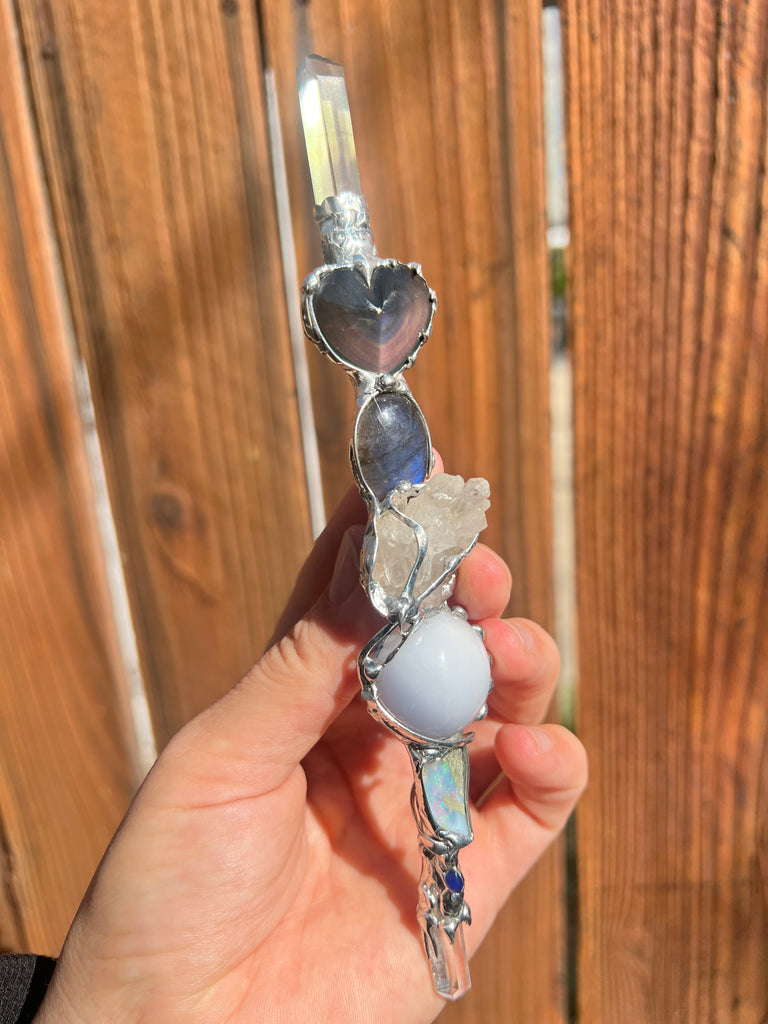Reiki Crystal Energy wand for calm energy, intuition and grounding