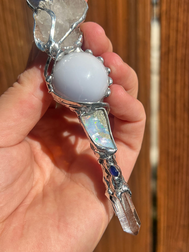 Reiki Crystal Energy wand for calm energy, intuition and grounding