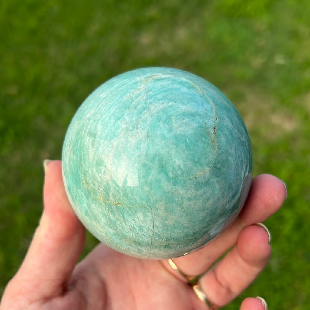 Amazonite Sphere for Communication