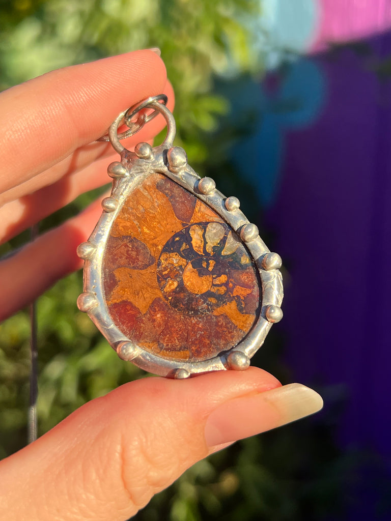 Holographic Ammonite amulet