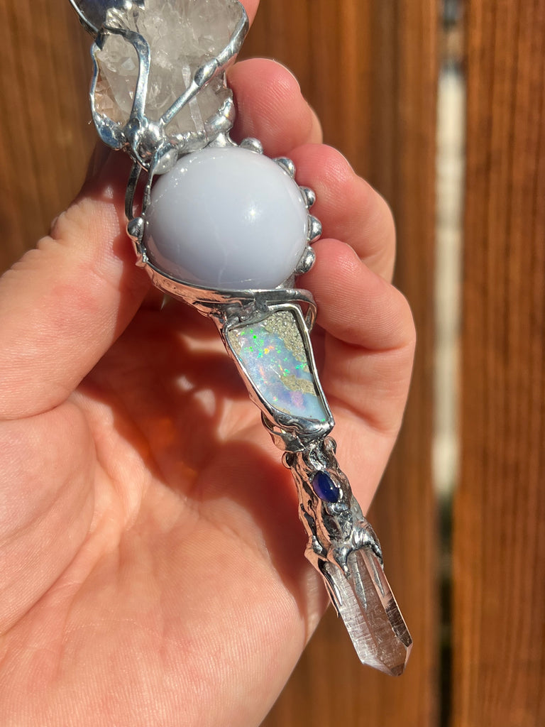 Reiki Crystal Energy wand for calm energy, intuition and grounding
