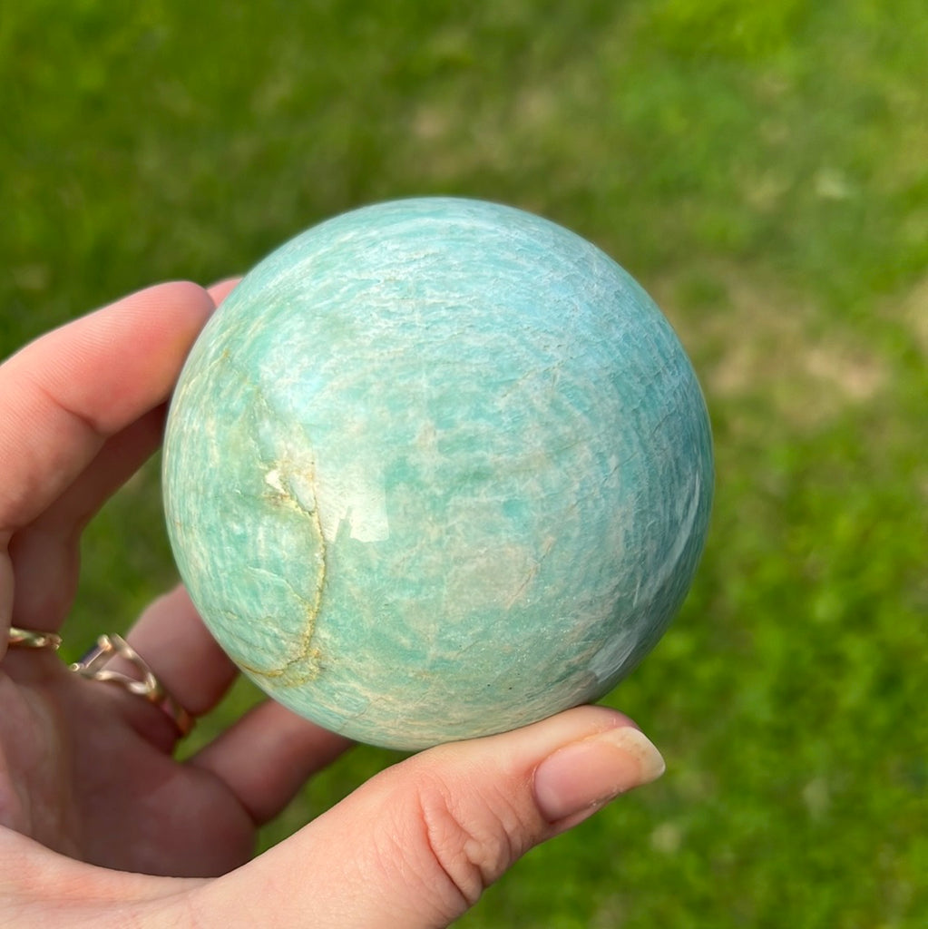 Amazonite Sphere for Communication