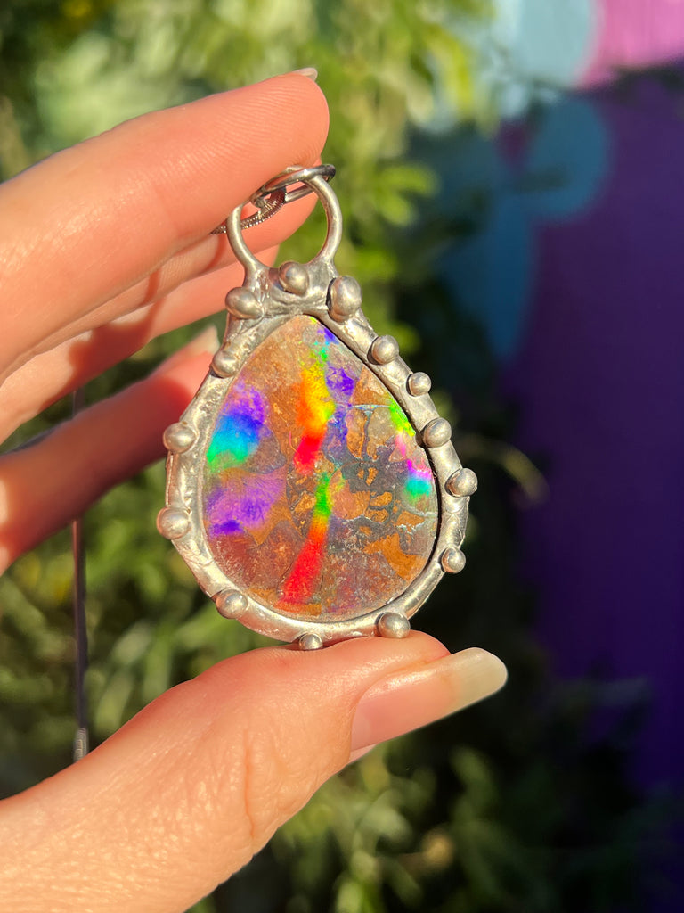 Holographic Ammonite amulet