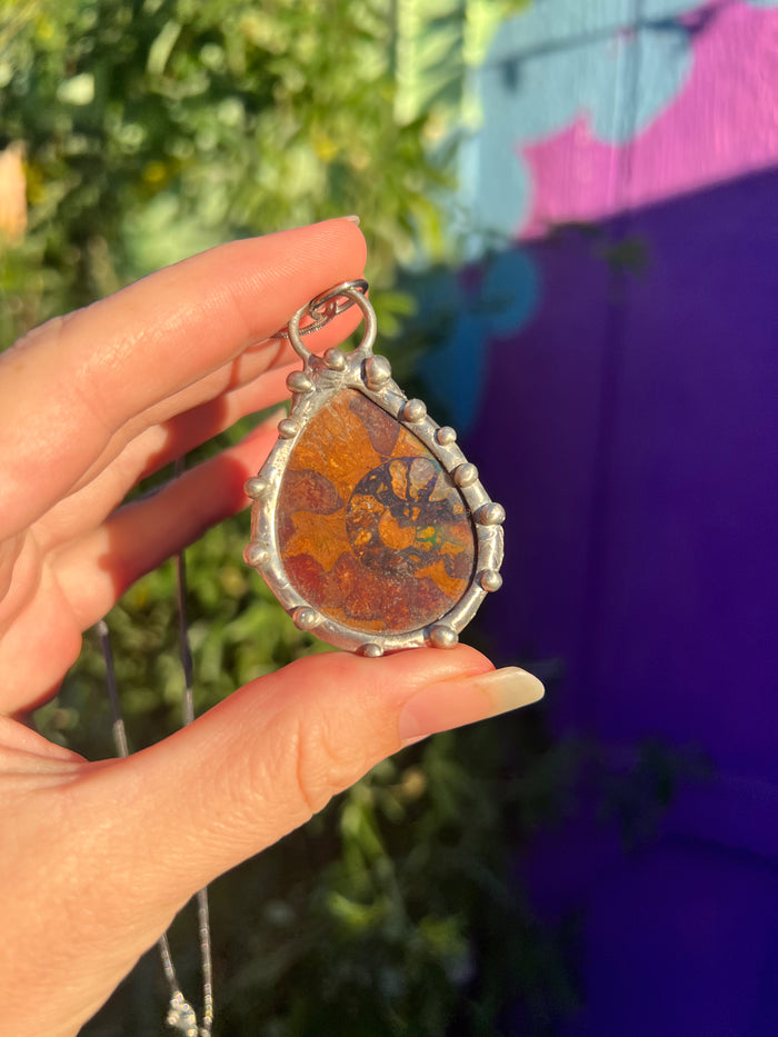 Holographic Ammonite amulet