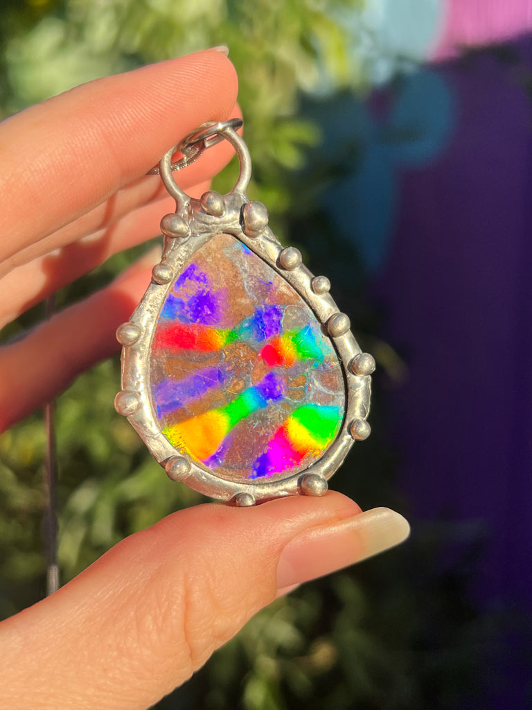 Holographic Ammonite amulet