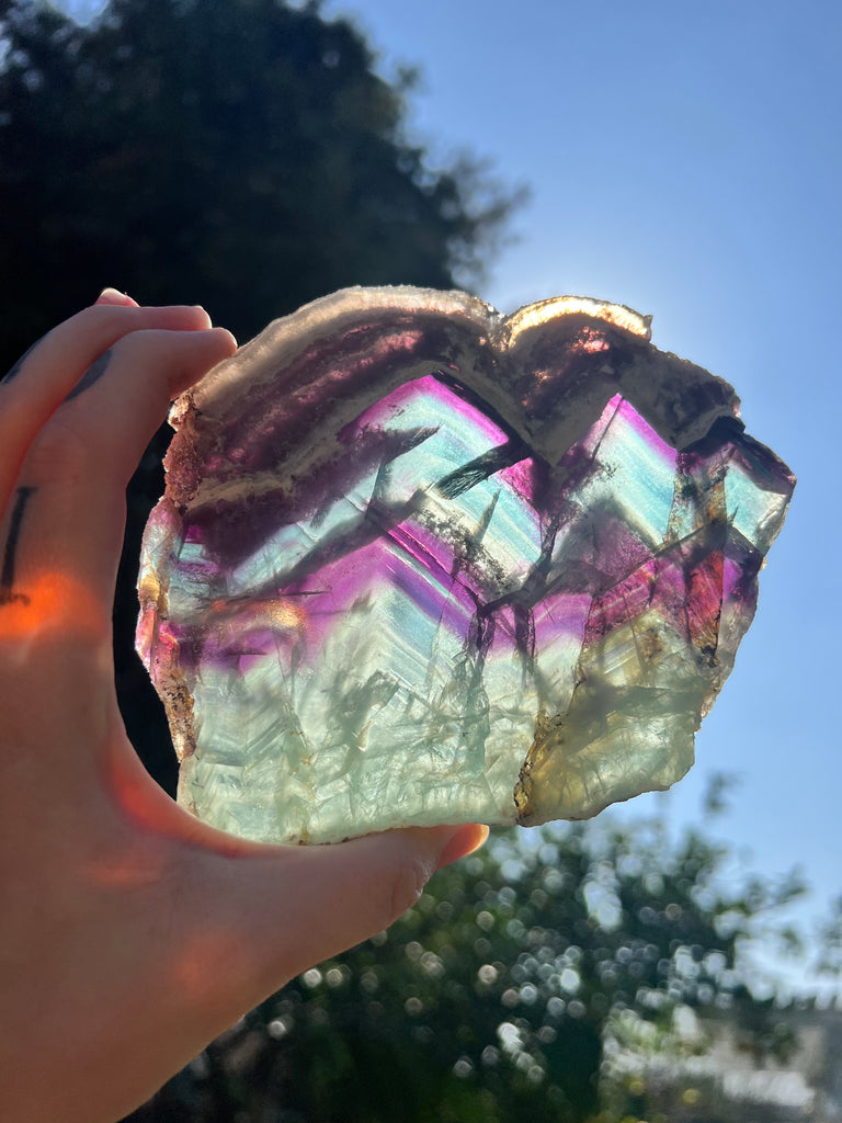 Fluorite slab from personal collection