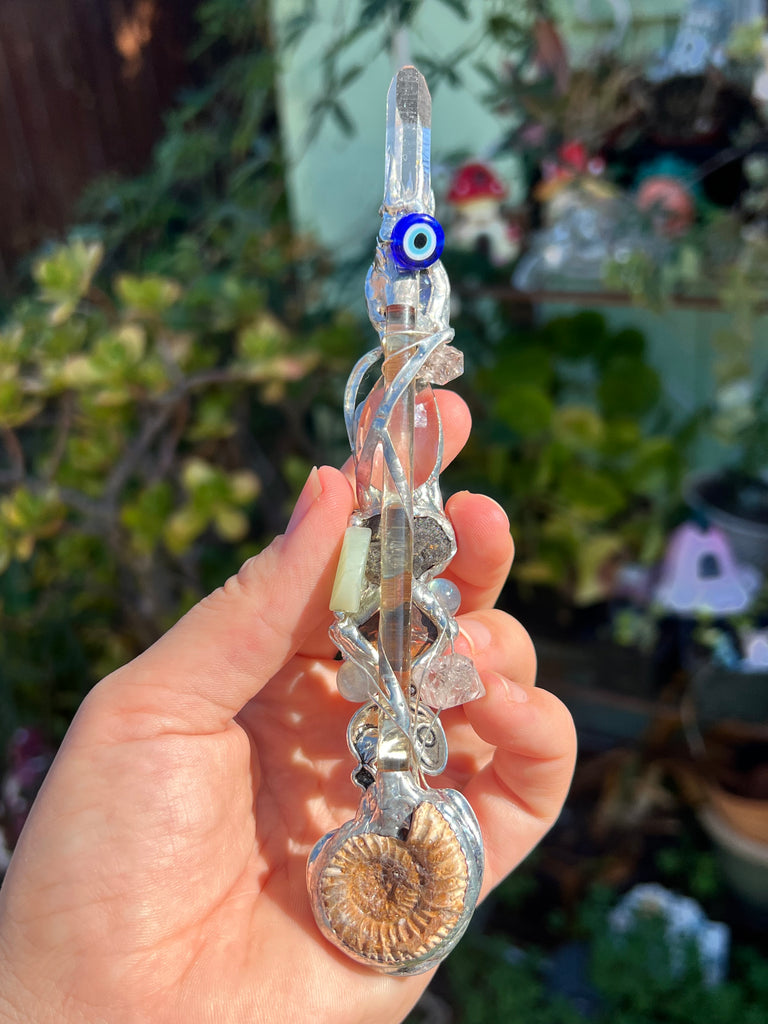 Reiki Crystal Energy wand for intuition and grounding