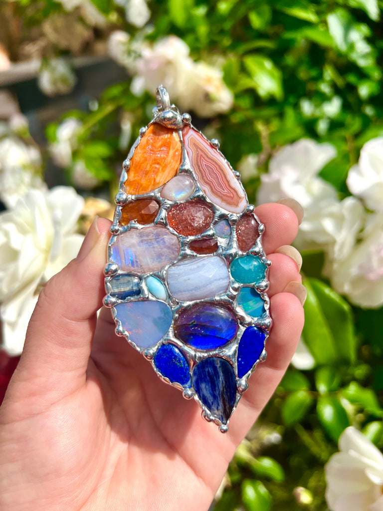 Sunset 🌅 love crystal collage amulet