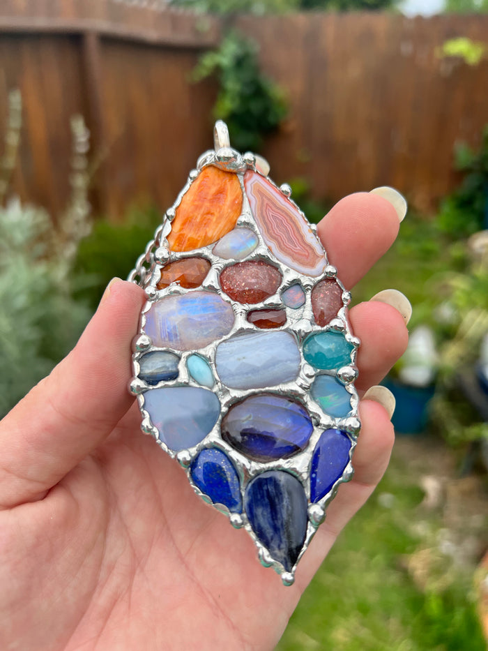Sunset 🌅 love crystal collage amulet