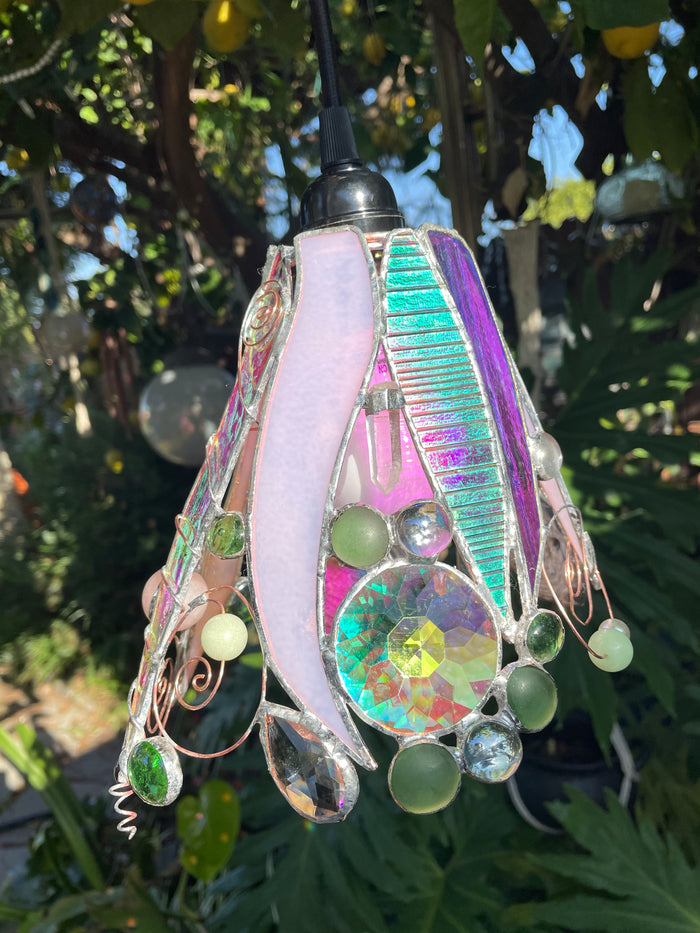 One of a kind Flower Faerie Lamp
