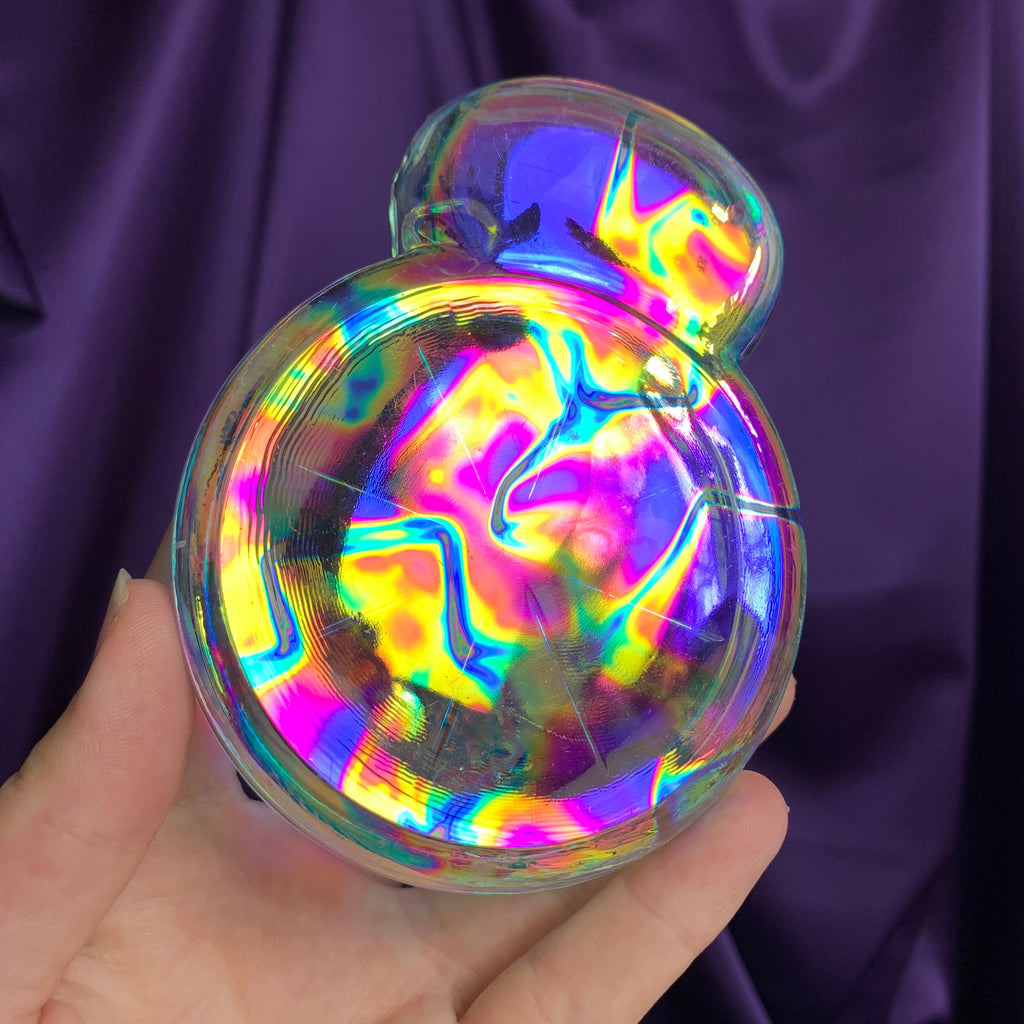 Aurafied Glass Ashtray/cupholder