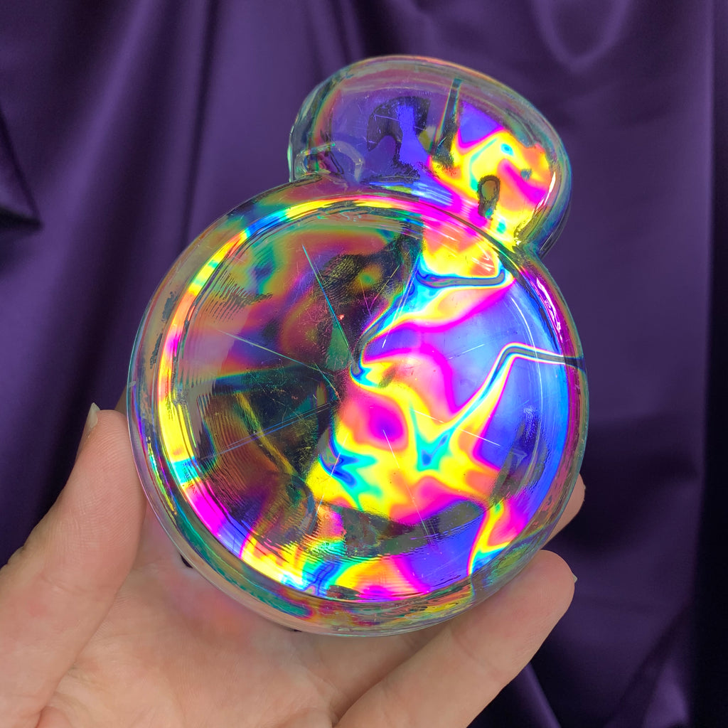 Aurafied Glass Ashtray/cupholder
