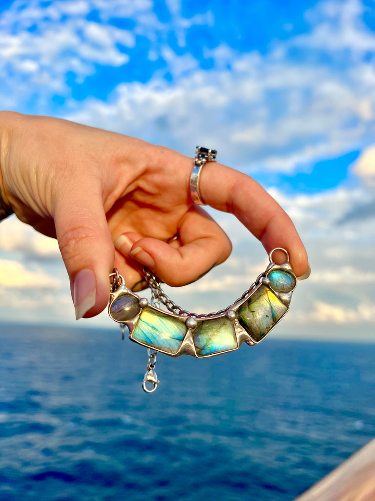 Tobaira Labradorite choker no.1