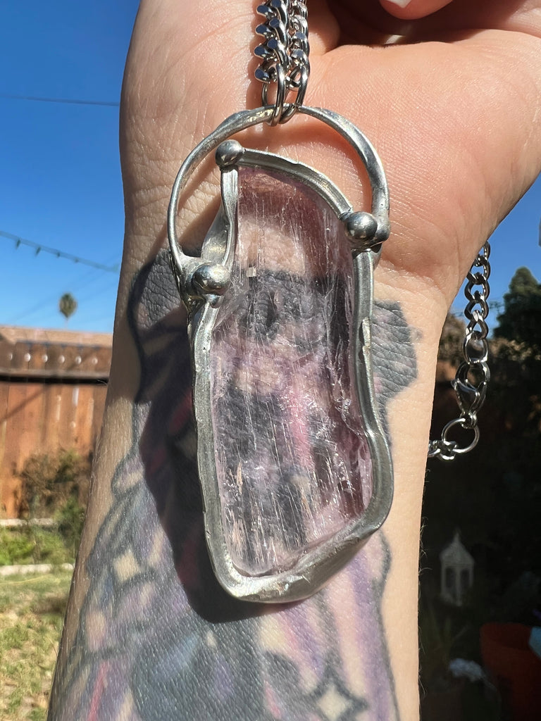 Kunzite Amulet