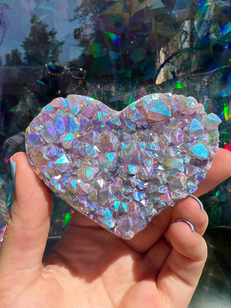 Aura Amethyst Heart no.2
