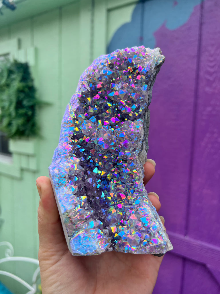 Moonbeam Aura Amethyst cluster no.3