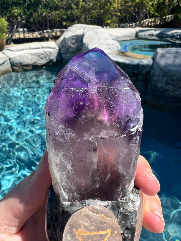 Self Healer Amethyst Scepter Connect to the Elements