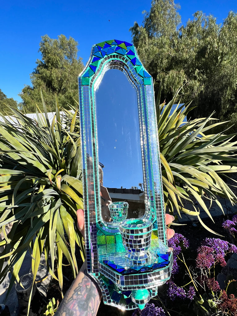 Disco Deco Candle Holder & Mirror