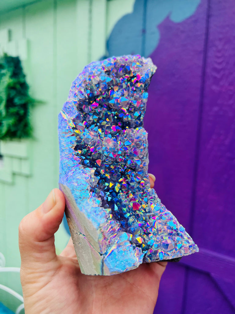 Moonbeam Aura Amethyst cluster no.3
