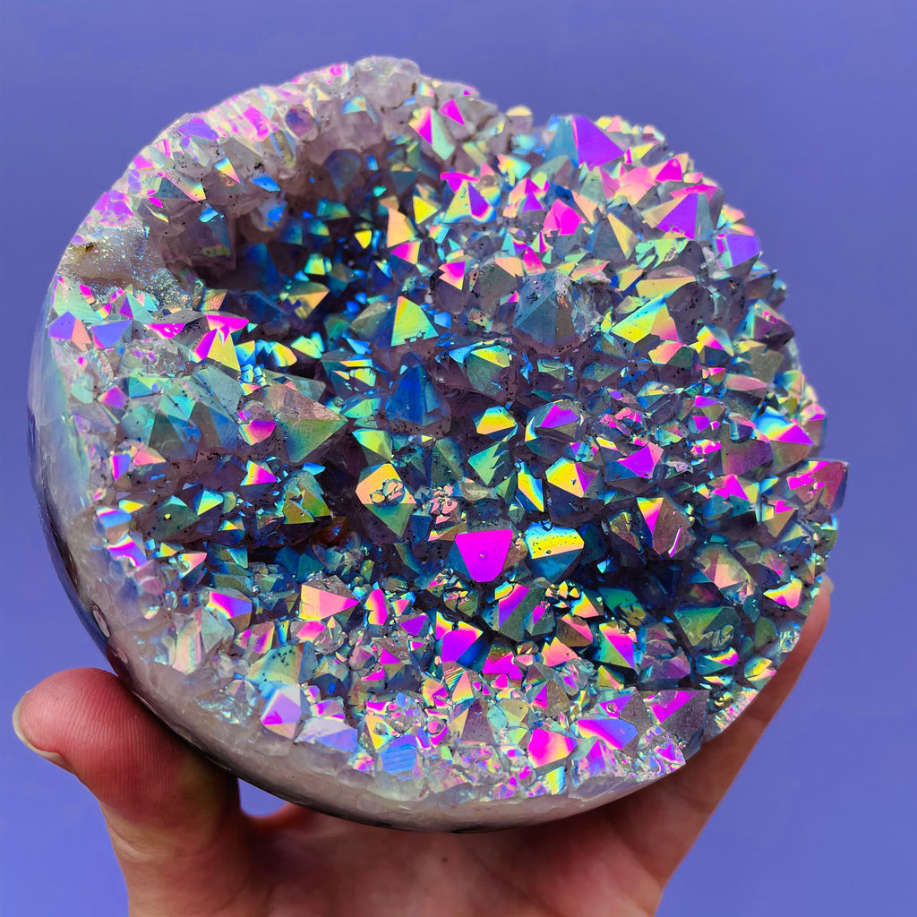 XL Aura Amethyst sphere