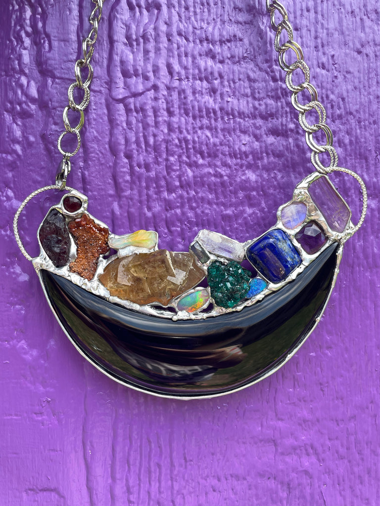 Obsidian Moon rainbow Warrior chest plate