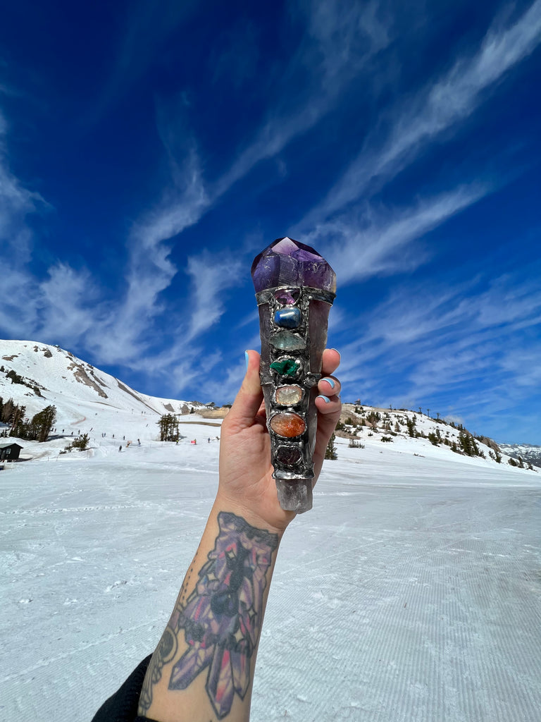 Amethyst Scepter no.2, Align to Source energy spiritual tool