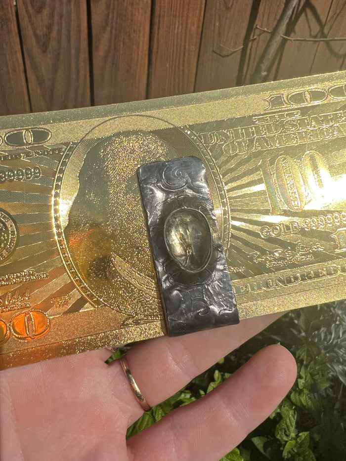 Faceted Smoky Citrine Money Clip no.1