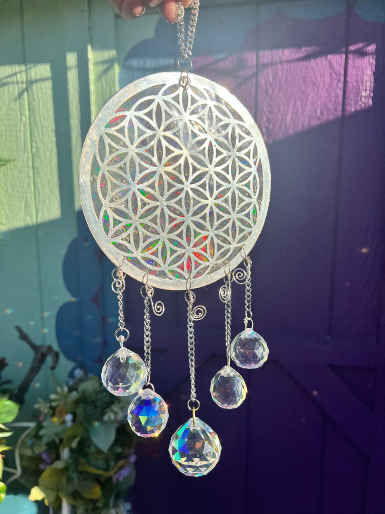 Flower of Life holographic rainbow maker
