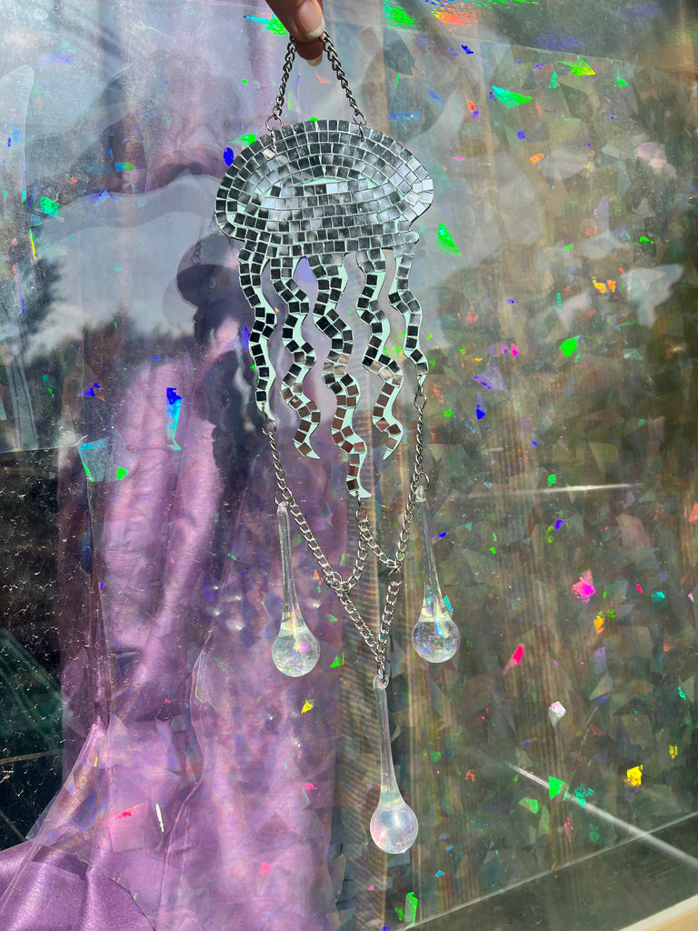 Disco Jellyfish wall/window hang