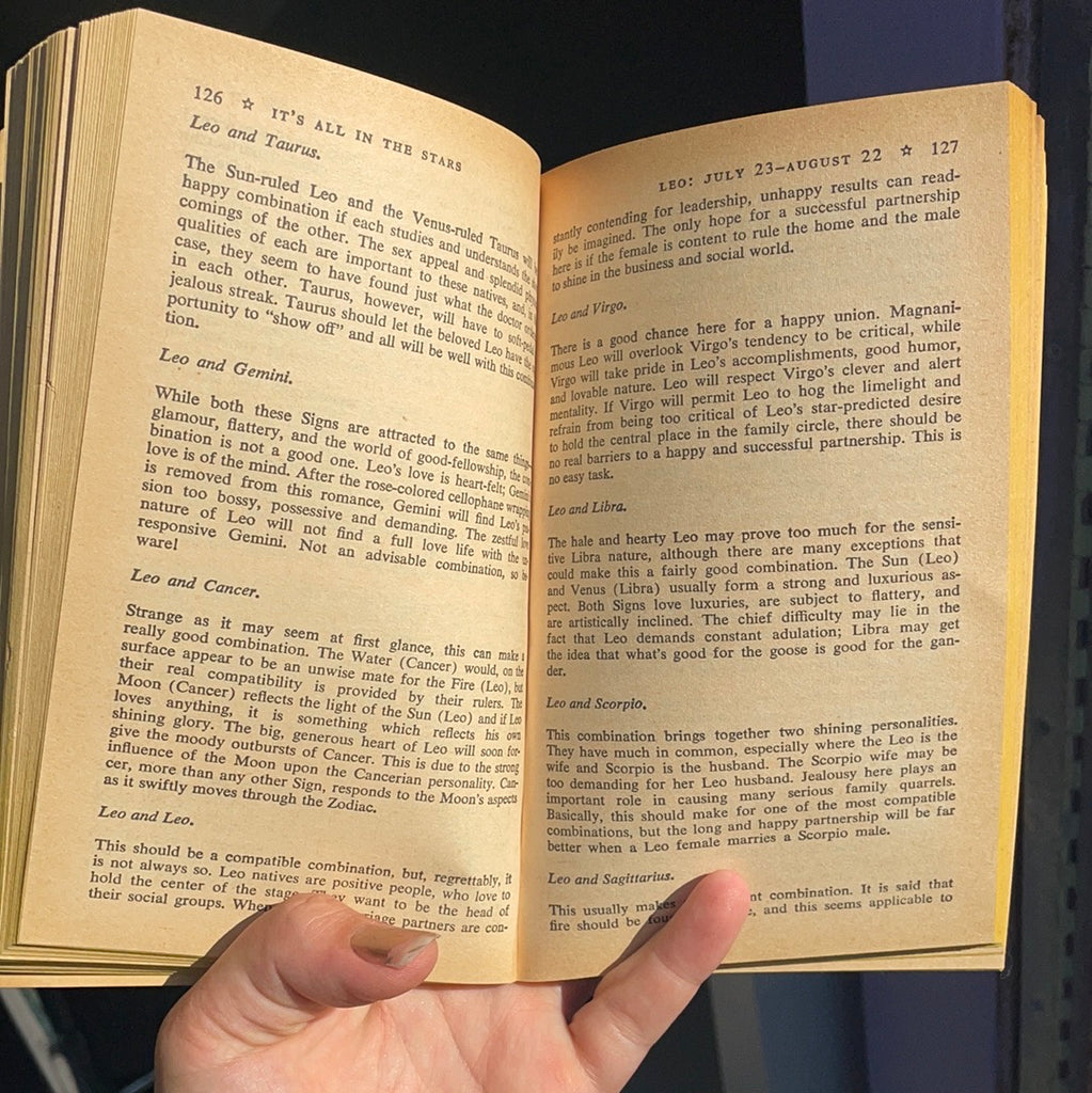 It’s all in the Stars- retro zodiac book