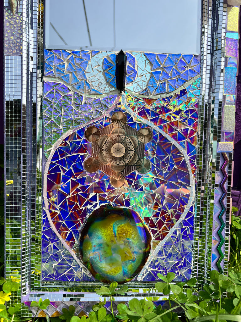Mosaic Mirror made with Love