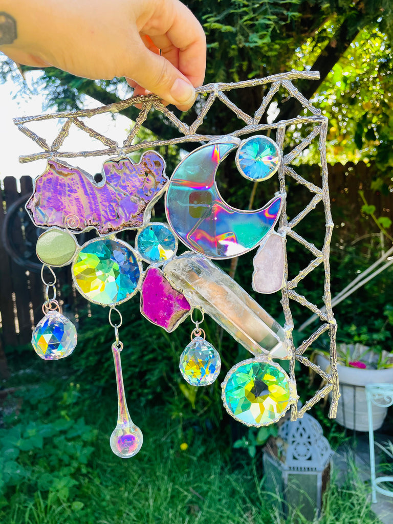 One of a kind Fairy house window corner (right)