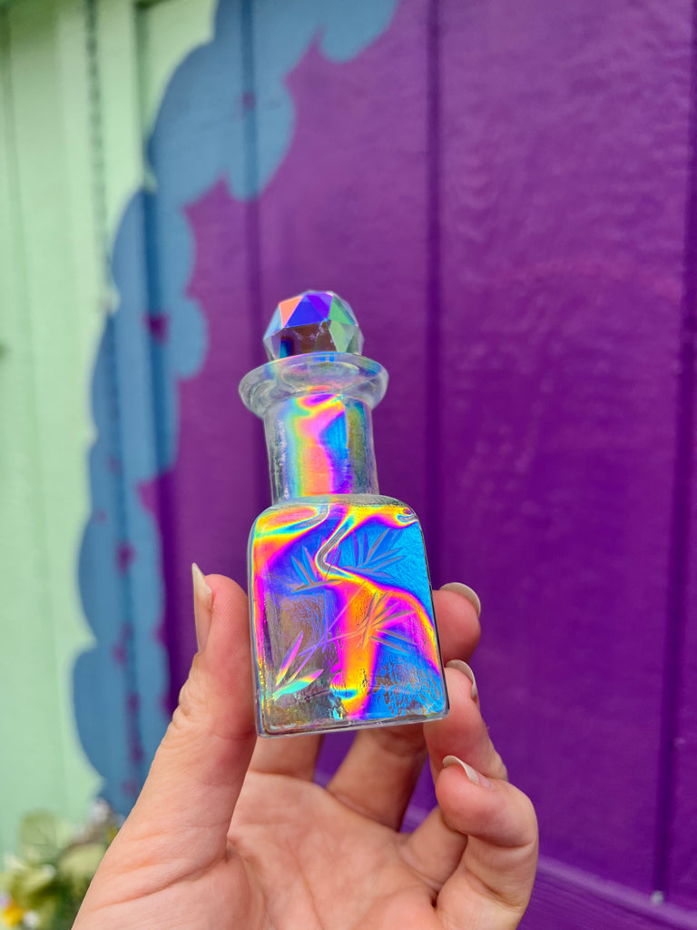Aurafied Vintage glass Bottle