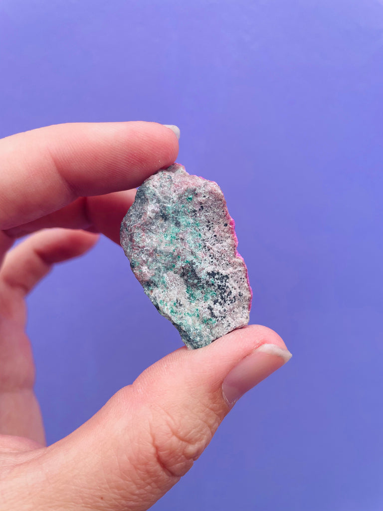 Cobalto Calcite with Malachite no.7