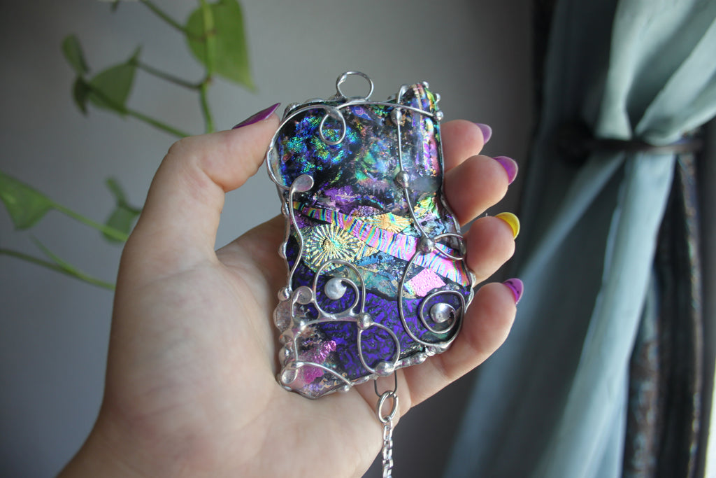 Dichroic Glass sun catcher no.1