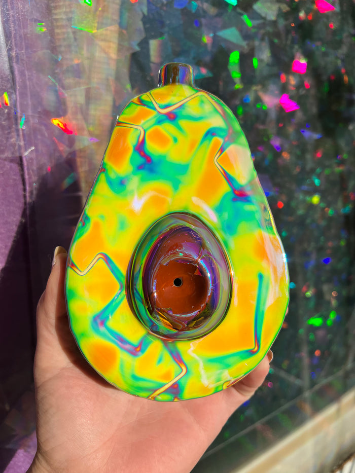 Rainbow ceramic Avocado !