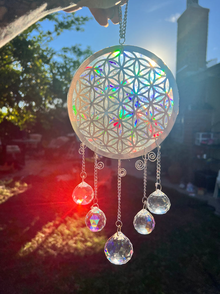 Flower of Life holographic rainbow maker