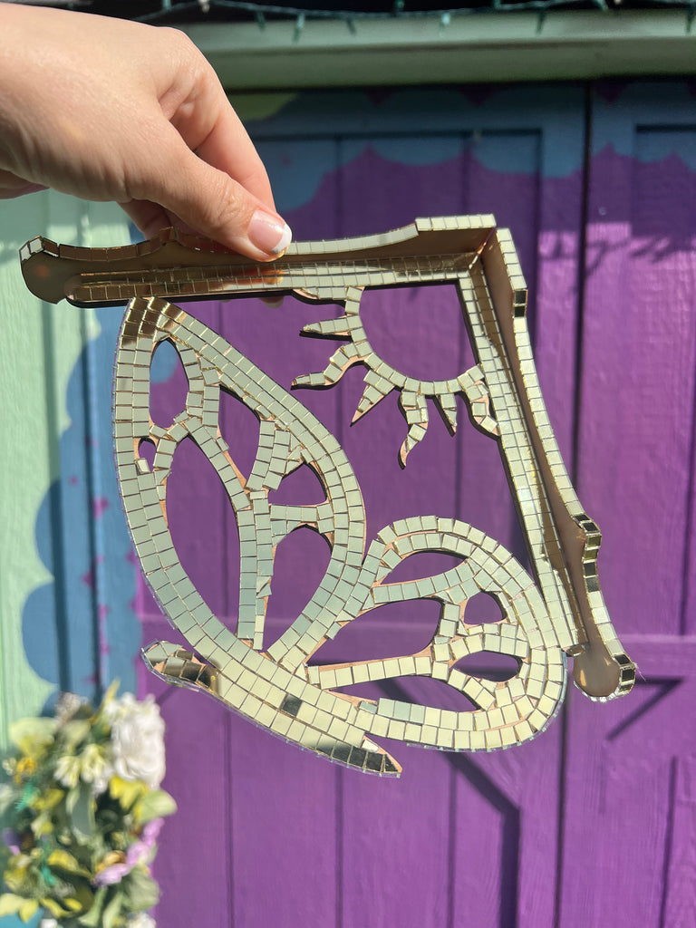 Disco Butterfly Corner wall/window hang