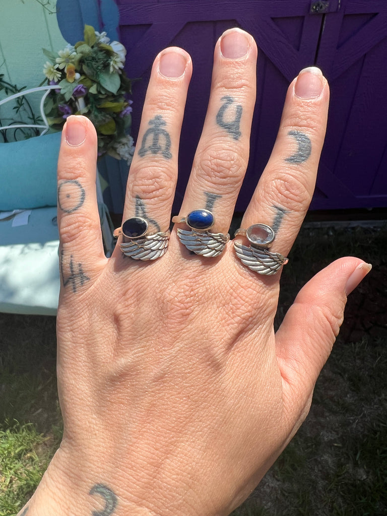 Angel Wing Rings size 7 (choose one)