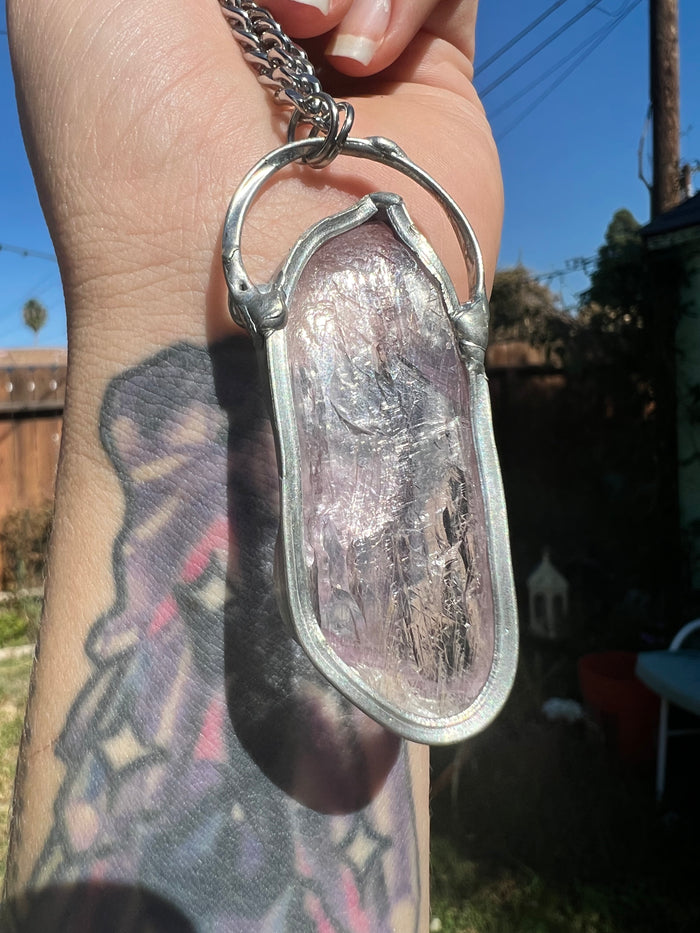 Kunzite Amulet