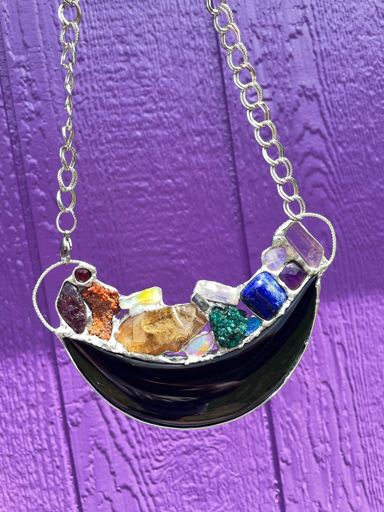 Obsidian Moon rainbow Warrior chest plate