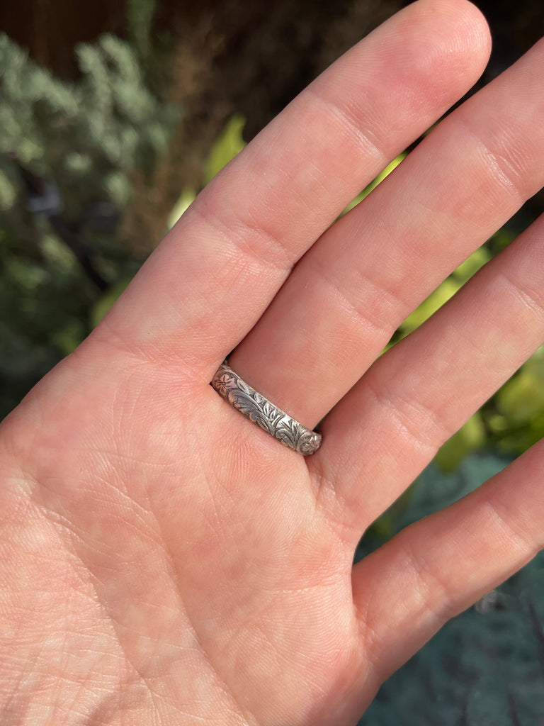 Labradorite and Onyx ring size 7.25