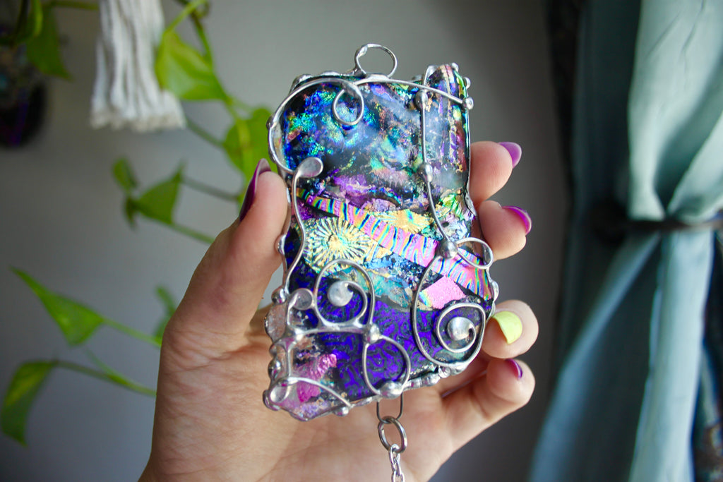 Dichroic Glass sun catcher no.1