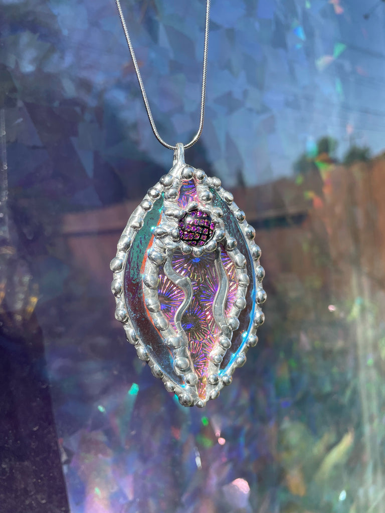 Sabrina Dichroic Glass Yoni