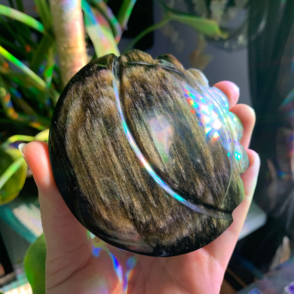 Sun and Moon Golden Sheen Obsidian