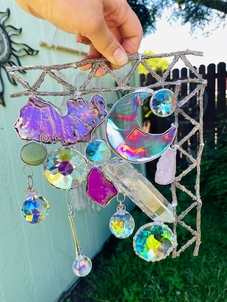 One of a kind Fairy house window corner (right)