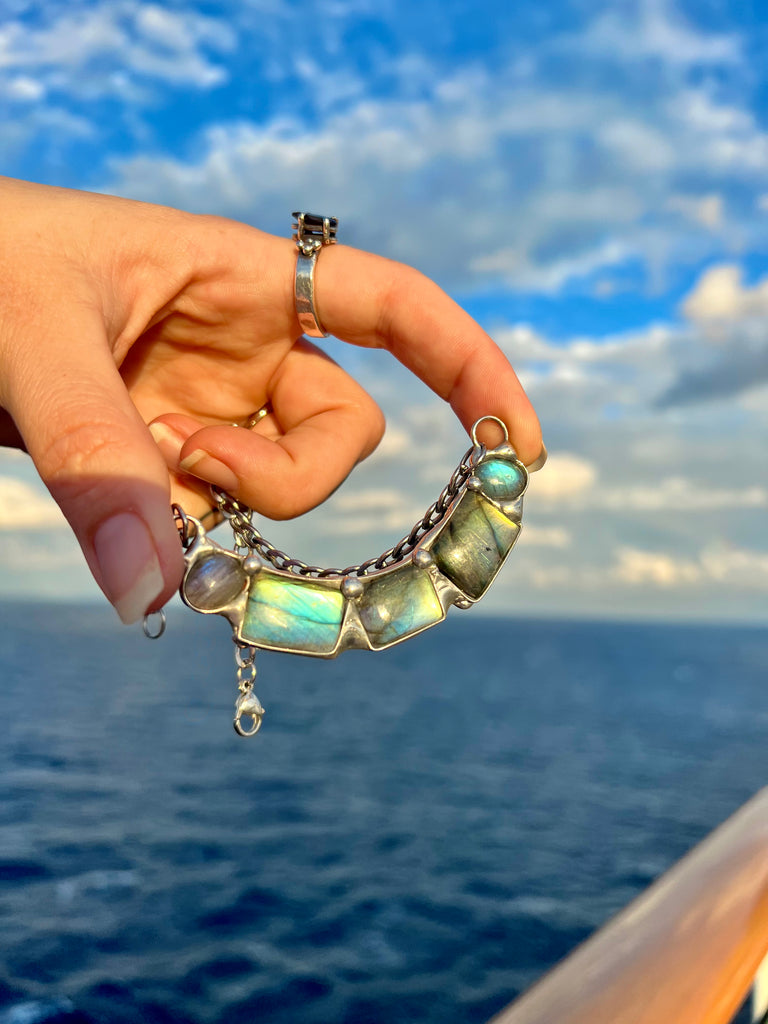 Tobaira Labradorite choker no.1